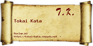Tokai Kata névjegykártya